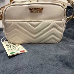 Valentino Orlandi Cream Crossbody Bag